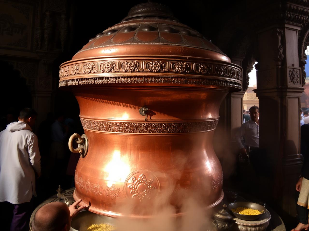 The great copper degh of Ajmer Sharif Dargah